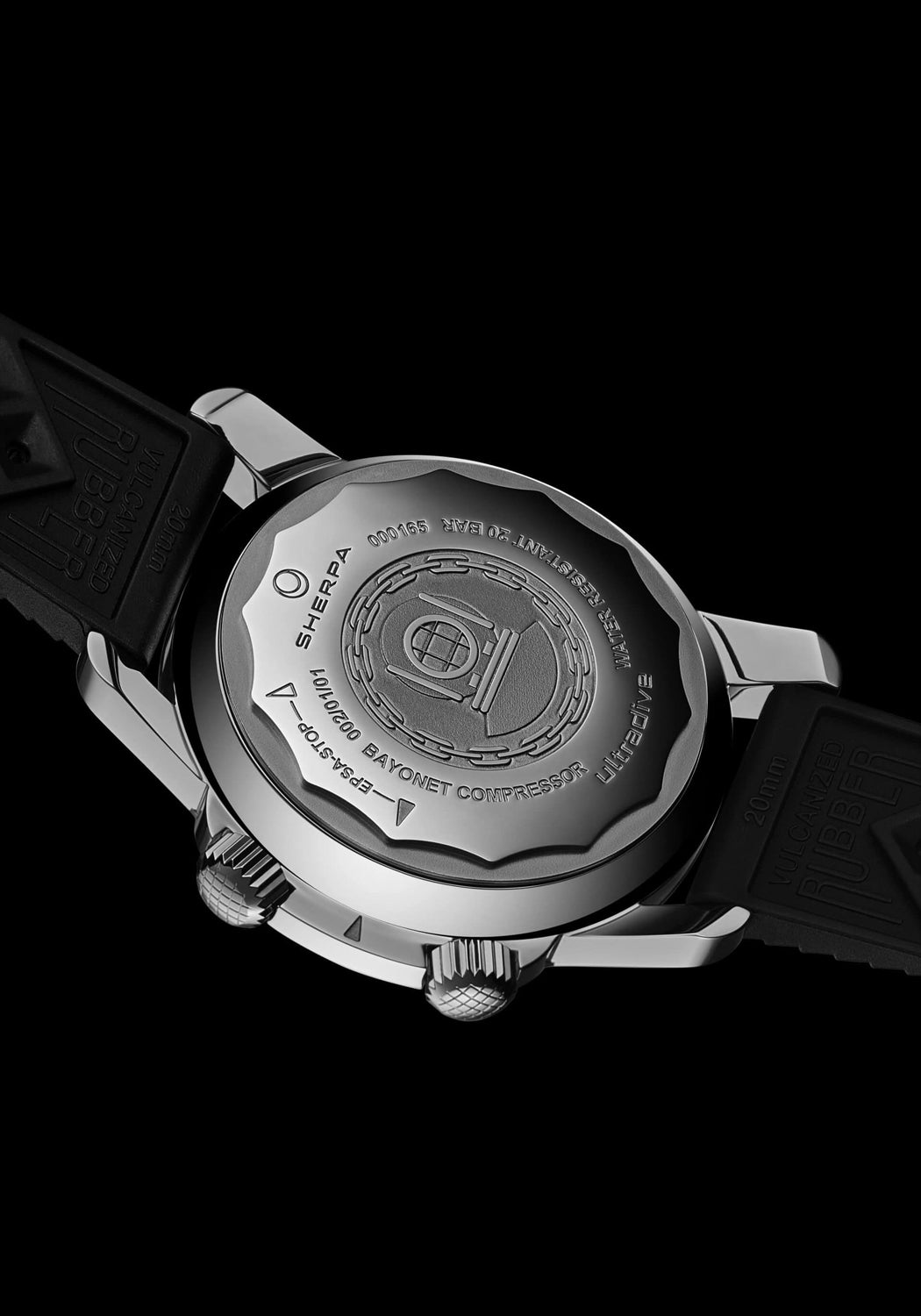 Sherpa Ultradive Tuxedo | Rubber Strap | Dive Watch | Denver Watches | OsterJewelers.com
