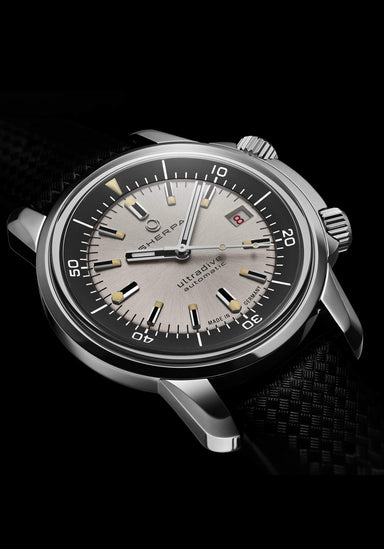 Sherpa Ultradive Tuxedo | Rubber Strap | Dive Watch | Denver Watches | OsterJewelers.com
