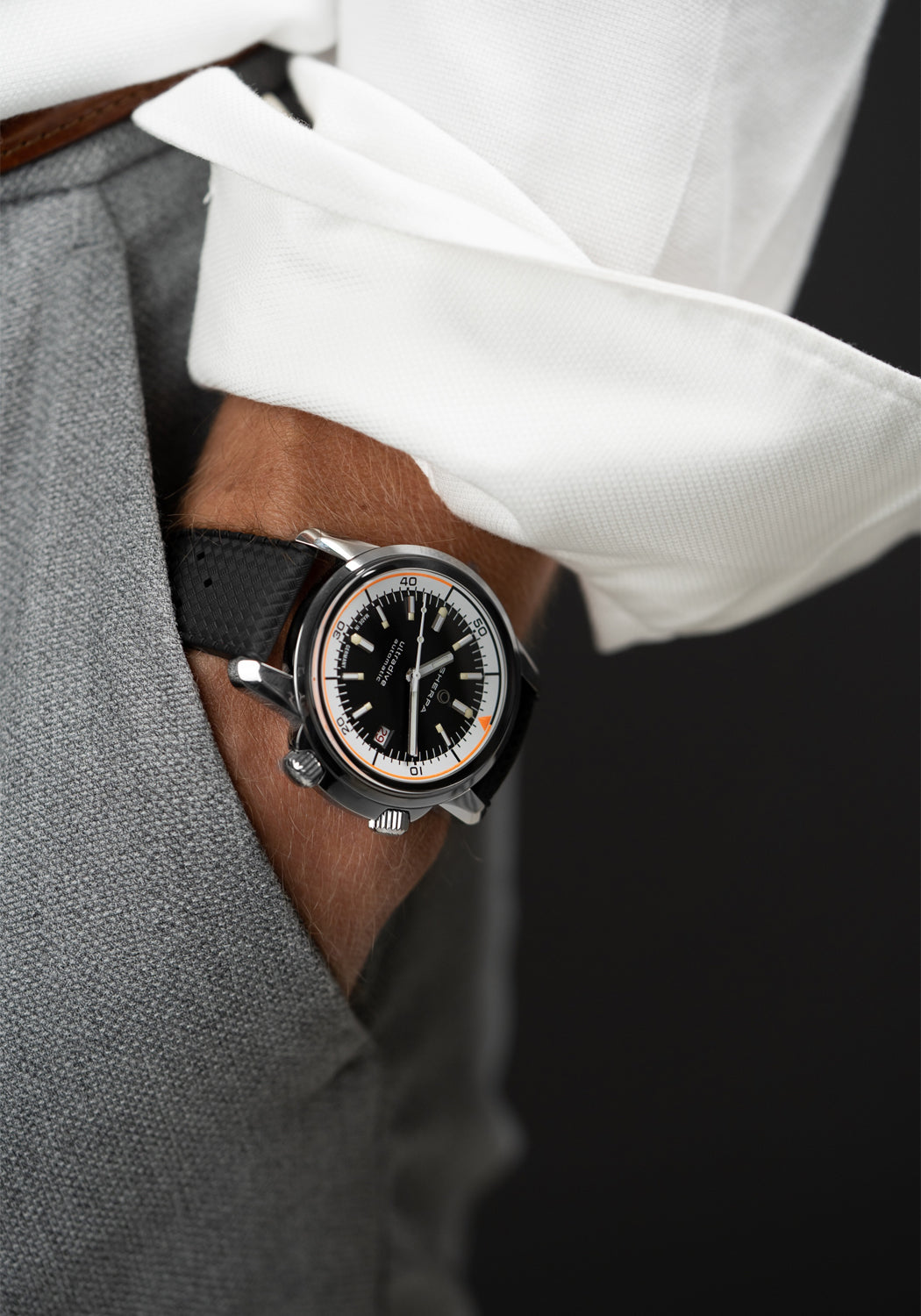 Sherpa Ultradive on Black Rubber Strap | Ref. 002/01/01 | Denver Watches | OsterJewelers.com