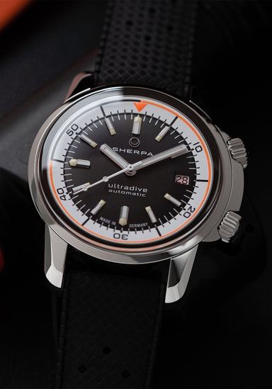 Sherpa Ultradive on Black Rubber Strap | Ref. 002/01/01 | Denver Watches | OsterJewelers.com