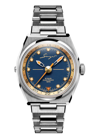 Singer Reimagined 1970 DualTrack Cobalt Blue | Ref. SR811-2 | Denver Watches | OsterJewelers.com
