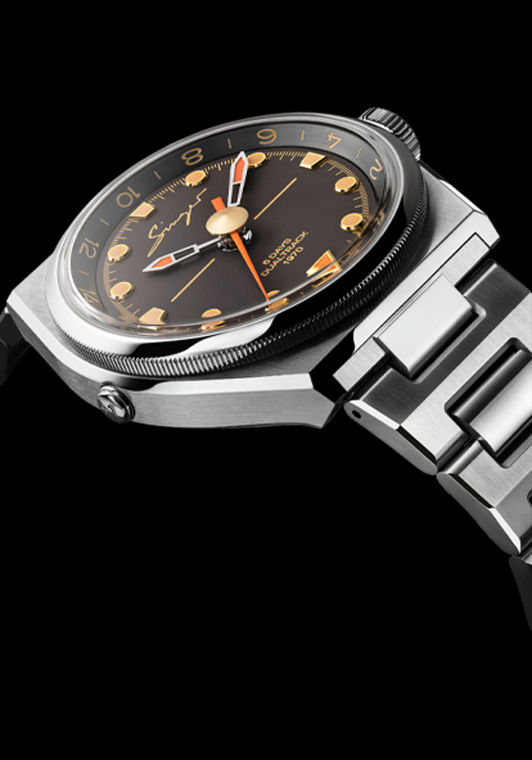 A side view of the Singer Reimagined 1970 DualTrack Espresso | Ref. SR811-5 | OsterJewelers.com