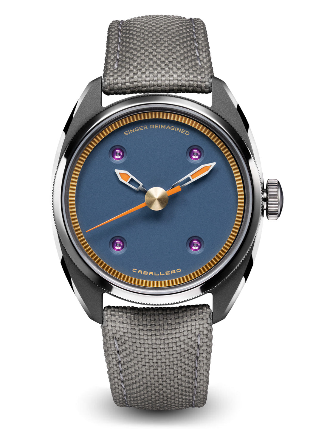 Singer Reimagined Caballero Titanium Avio Blue | SR702-3 | Denver Watches | OsterJewelers.com
