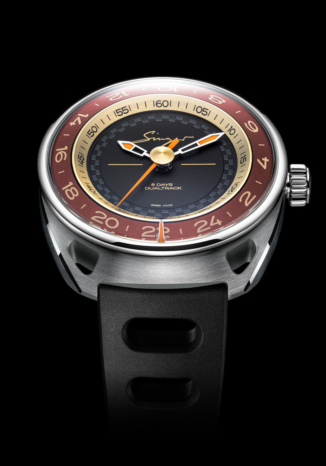 Singer Reimagined DualTrack Horizon Red | Denver Watches