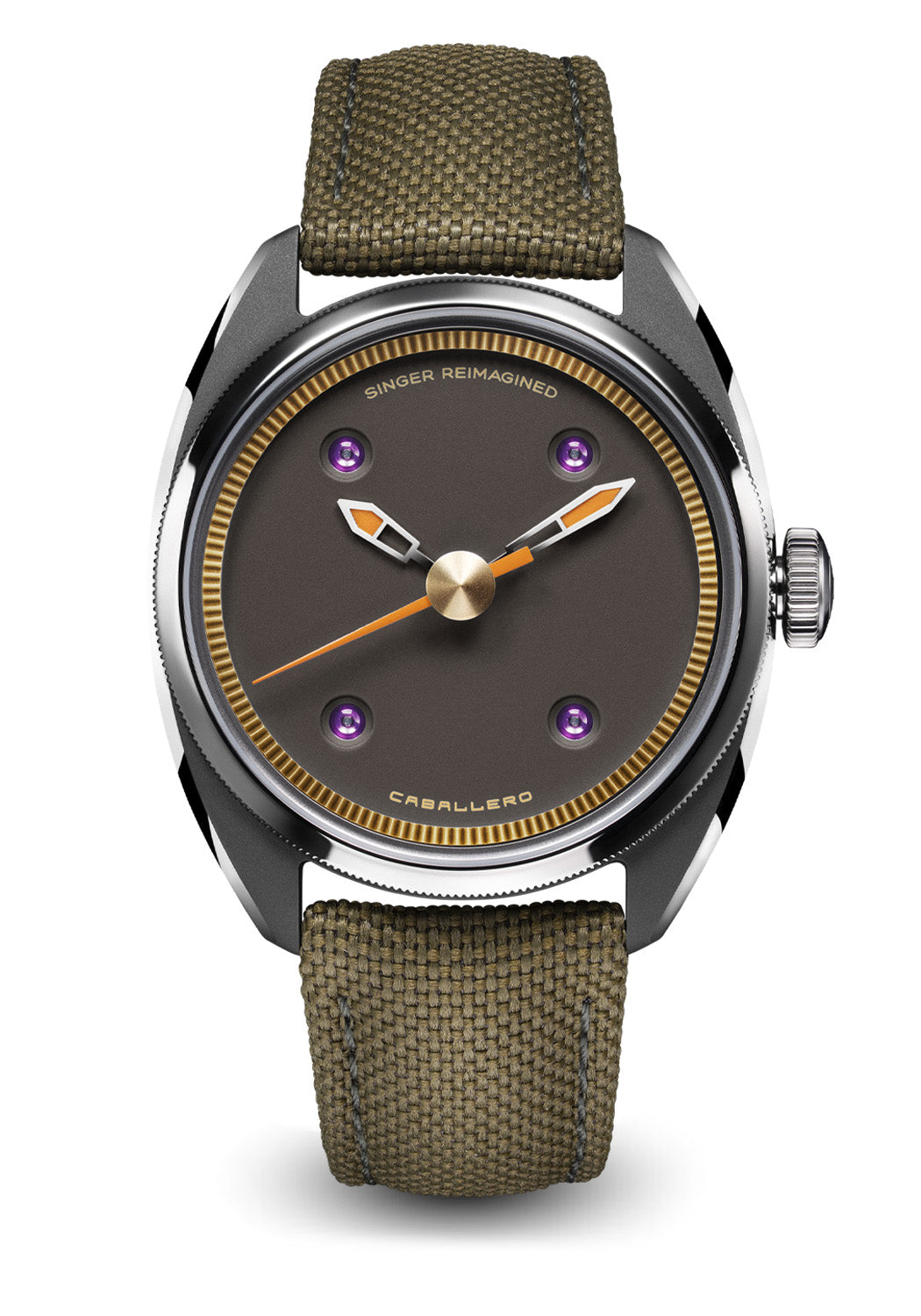 Singer Reimagined Caballero Titanium Cocoa Brown | SR702-5 | Denver Watches | OsterJewelers.com