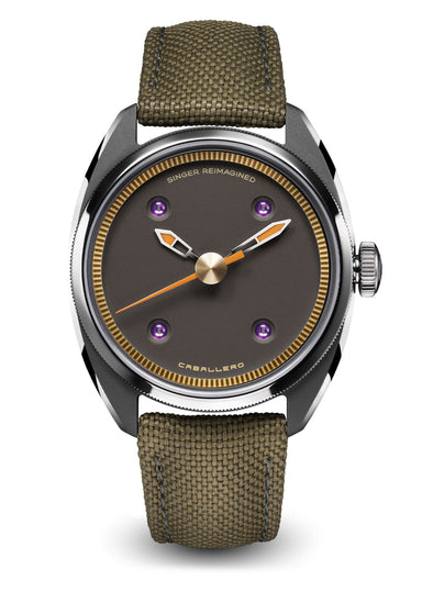 Singer Reimagined Caballero Titanium Cocoa Brown | SR702-5 | Denver Watches | OsterJewelers.com