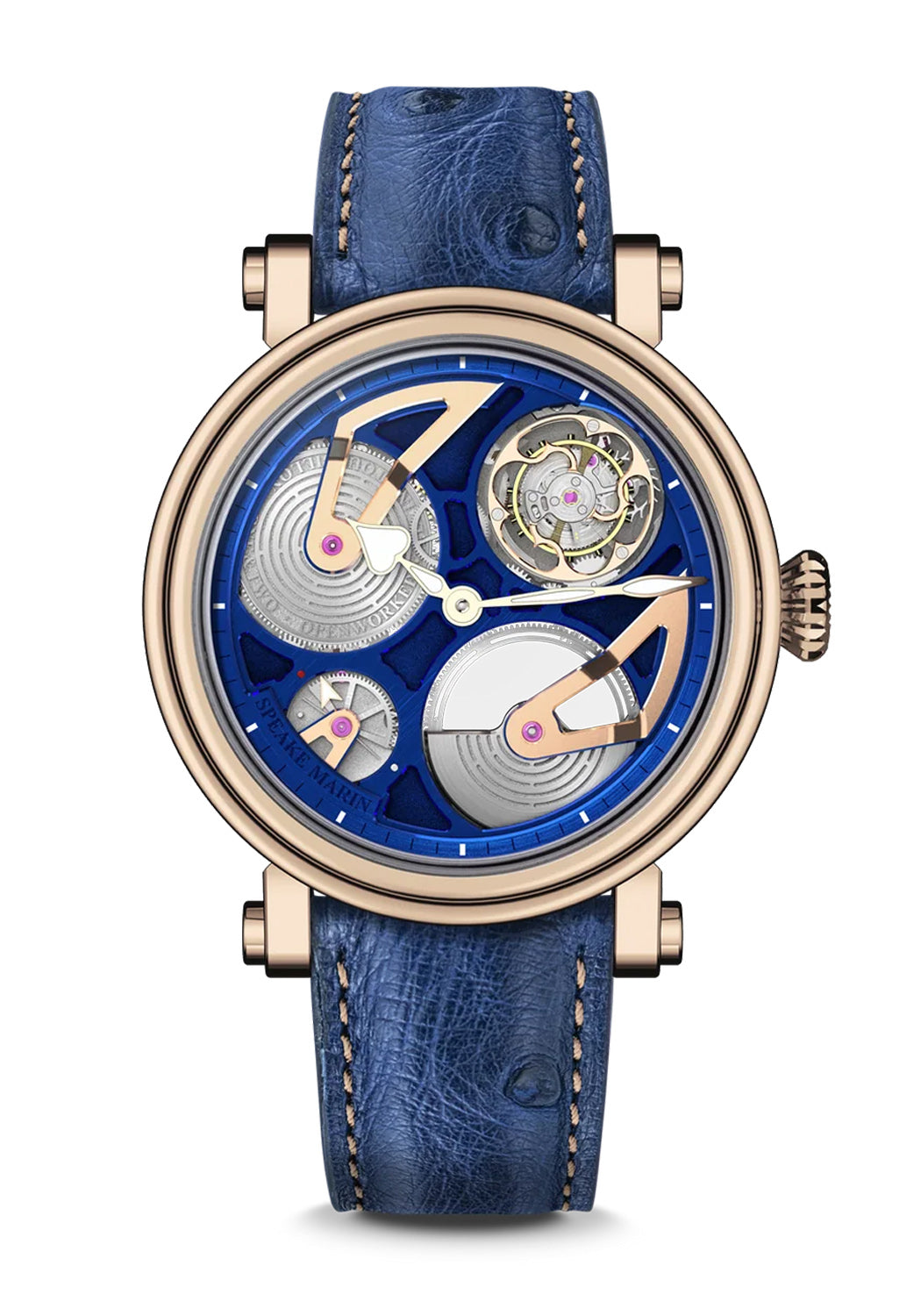 Speake-Marin One & Two Openworked Tourbillon Royal Blue RG | LE5 | Denver | OsterJewelers.com