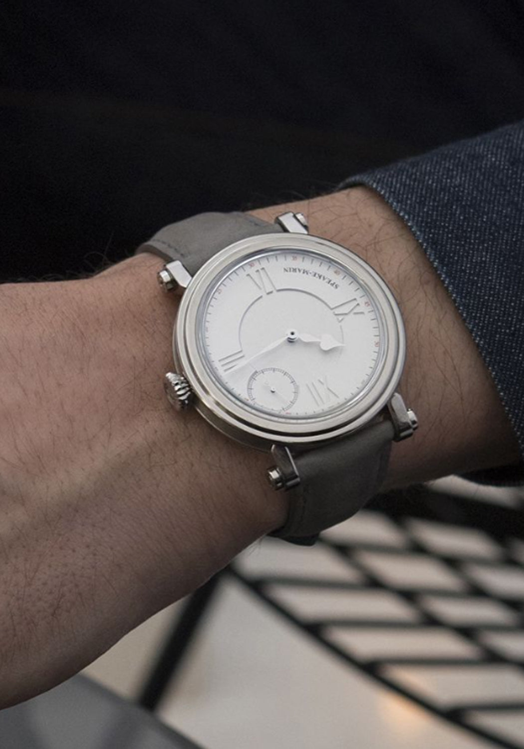 Speake-Marin One & Two Academic Silvery White 38mm | OsterJewelers.com
