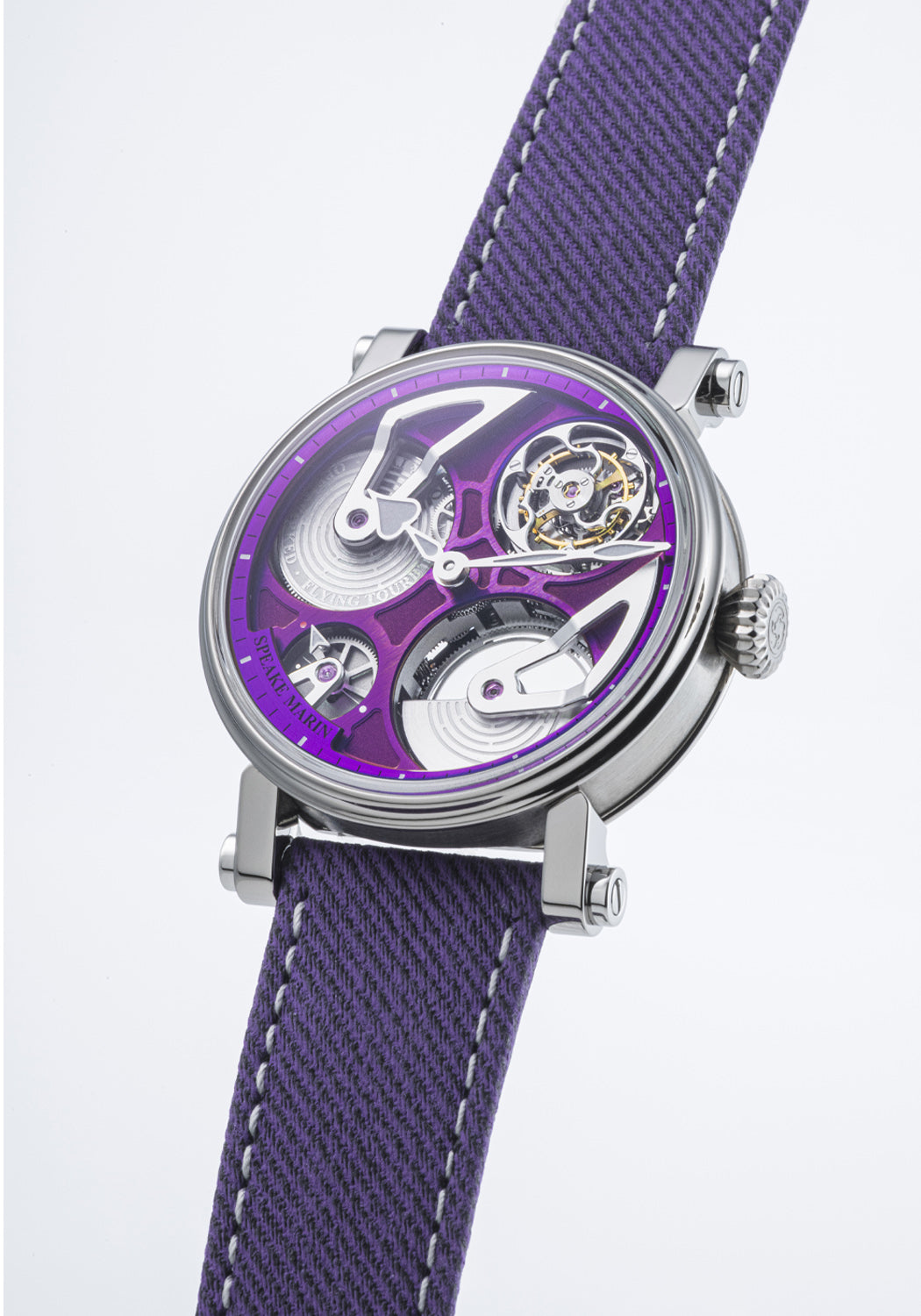 Speake-Marin One & Two Openworked Purple Hour 38mm | Denver | Ref. 913811570 | OsterJewelers.com
