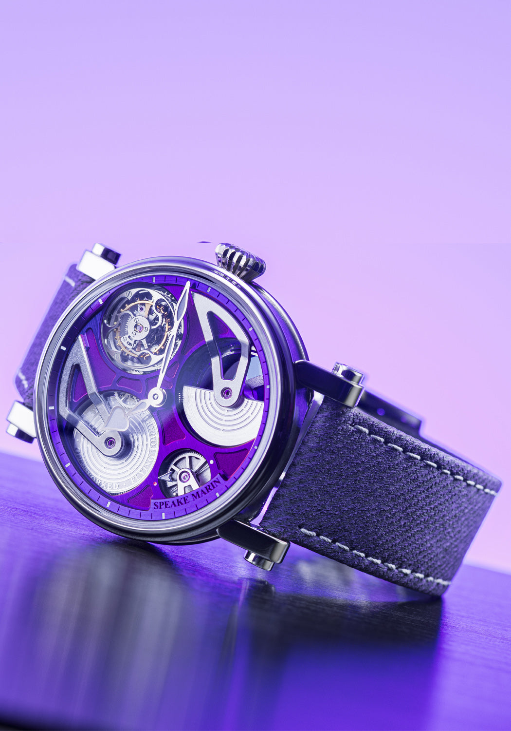 Speake-Marin One & Two Openworked Purple Hour 42mm
