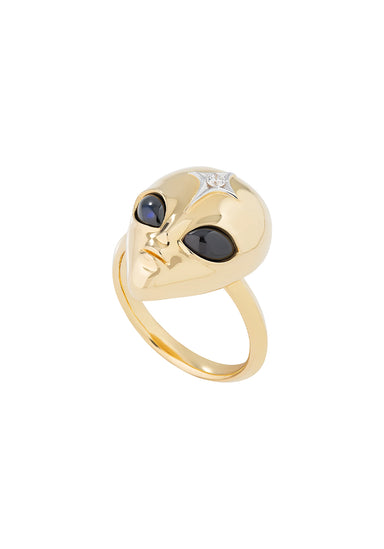 Sybarite She's an Alien 18KYG Diamond & Sapphire Ring | Cherry Creek North | OsterJewelers.com