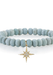 Sydney Evan Diamond Starburst Charm Blue African Opal Bead Bracelet | OsterJewelers.com