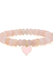 Sydney Evan 18KYG Pink Enamel Heart Charm Morganite Bead Bracelet | OsterJewelers.com