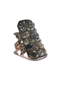 Sylva & Cie 14KRG Rosecut Diamond Ten Table Ring — Oster Jewelers