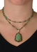 Sylva & Cie 14KYG Green Turquoise Bead Necklace (Style idea) | OsterJewelers.com