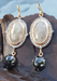 Sylva & Cie Gray Black Diamond & Grey Sapphire Dangle Earrings | OsterJewelers.com