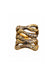 Blackened yellow gold wavy wide ring. 18KBYG Champagne Diamond Wide Ring | Denver Jewelers | OsterJewelers.com
