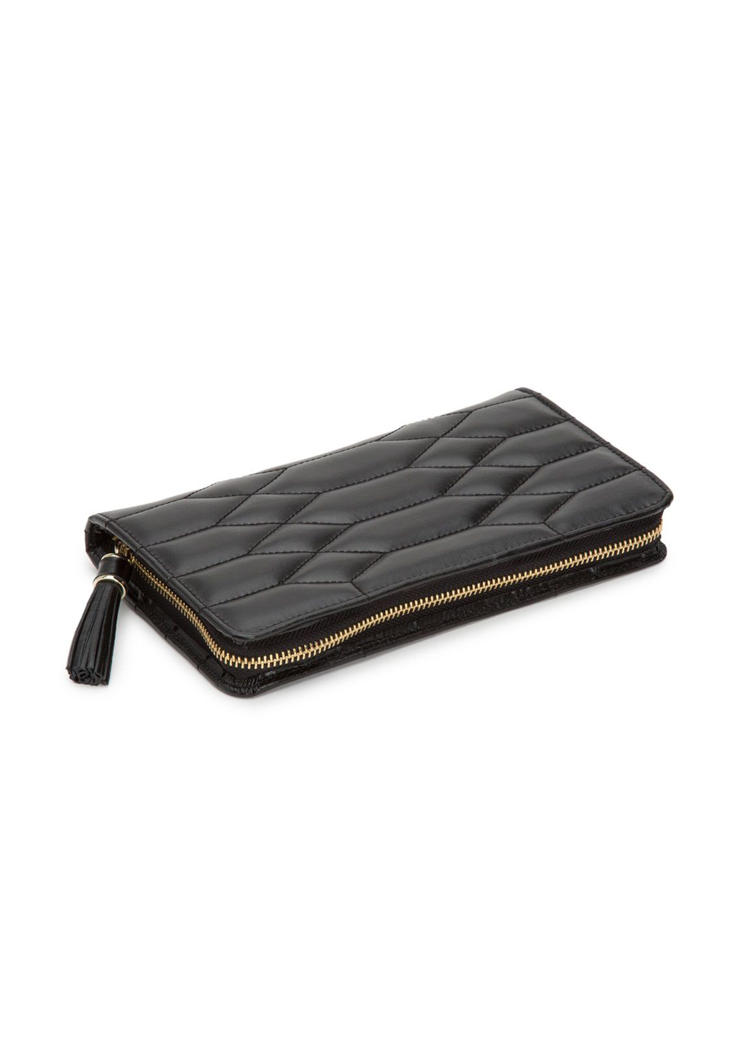 Wolf Caroline Black Leather Jewelry Portfolio