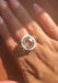 Goshwara Mélange 18KYG White Agate & Rock Crystal Oval Ring