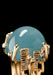 Ole Lynggaard BoHo 18KYG Aquamarine Ring on Black background