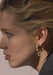 Ole Lynggaard Nature Earring Pendants on Creol Hoop on Blonde Model