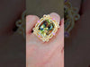 18k Rose Gold large zultanite ring.