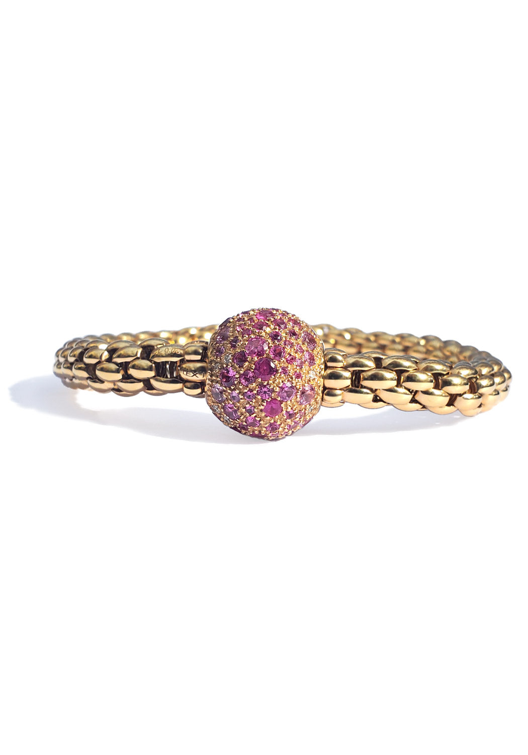 FOPE Pink Sapphire Diamond Ball Flex'It | OsterJewelers.com