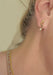Sofia Kaman 14KYG Scroll Baguette Diamond Dangle Earrings | OsterJewelers.com