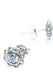 Sofia Kaman 14K White Gold Diamond Flower Stud Earrings | OsterJewelers.com