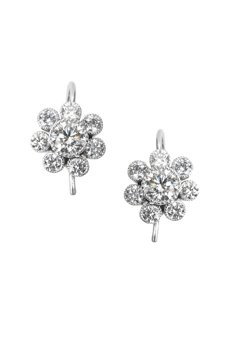 Katharine James 1.51ctw Diamond Bouquet Dangles | Oster Jewelers