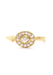 K. Brunini 18KYG Pave Halo Oval Diamond Twig Ring | OsterJewelers.com