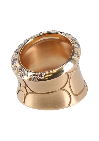 Pomellato Cocco 18K Rose Gold Diamond Ring | Ref. A.A404/O7/BR | OsterJewelers.com