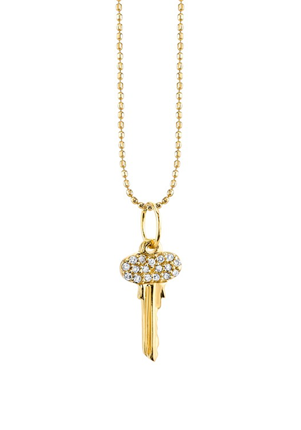 Sydney Evan 14KYG Diamond Key Pendant Necklace
