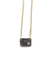 ILA Damali 14KYG Blackened Silver Diamond Tag Charm Necklace | OsterJewelers.com