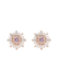 14K Rose Gold Diamond & Morganite Starburst Stud Earrings | OsterJewelers.com