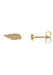 14K Yellow Gold Diamond Angel Wing Stud Earrings | OsterJewelers.com