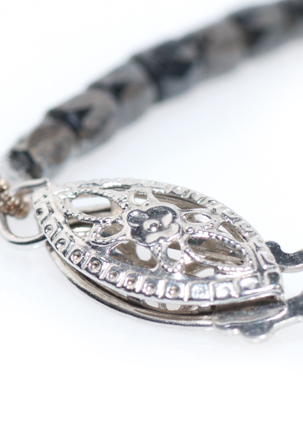 William Levine Black Diamond Bead Necklace | OsterJewelers.com