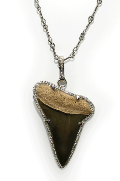 Borgioni Shark Tooth Necklace with .46ctw Diamonds | OsterJewelers.com