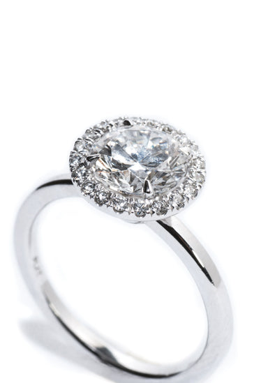 Oster Collection Diamond Halo Ring | Oster Jewelers 