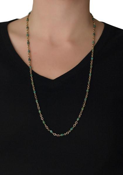 Sylva & Cie Green Turquoise Necklace | OsterJewelers.com