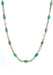 Sylva & Cie 14KYG Green Turquoise Bead Necklace | OsterJewelers.com