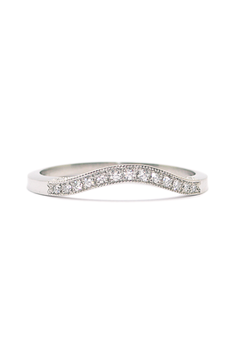 Sebastien Barier .20ctw Diamond Curved Band | Oster Jewelers