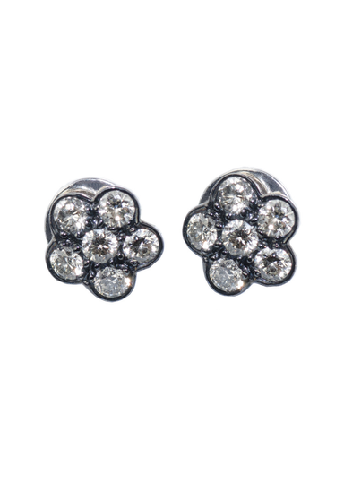 Sethi Couture Tuilerie 18KBG Cluster Diamond Stud Earrings | Ref. 2125ER | OsterJewelers.com