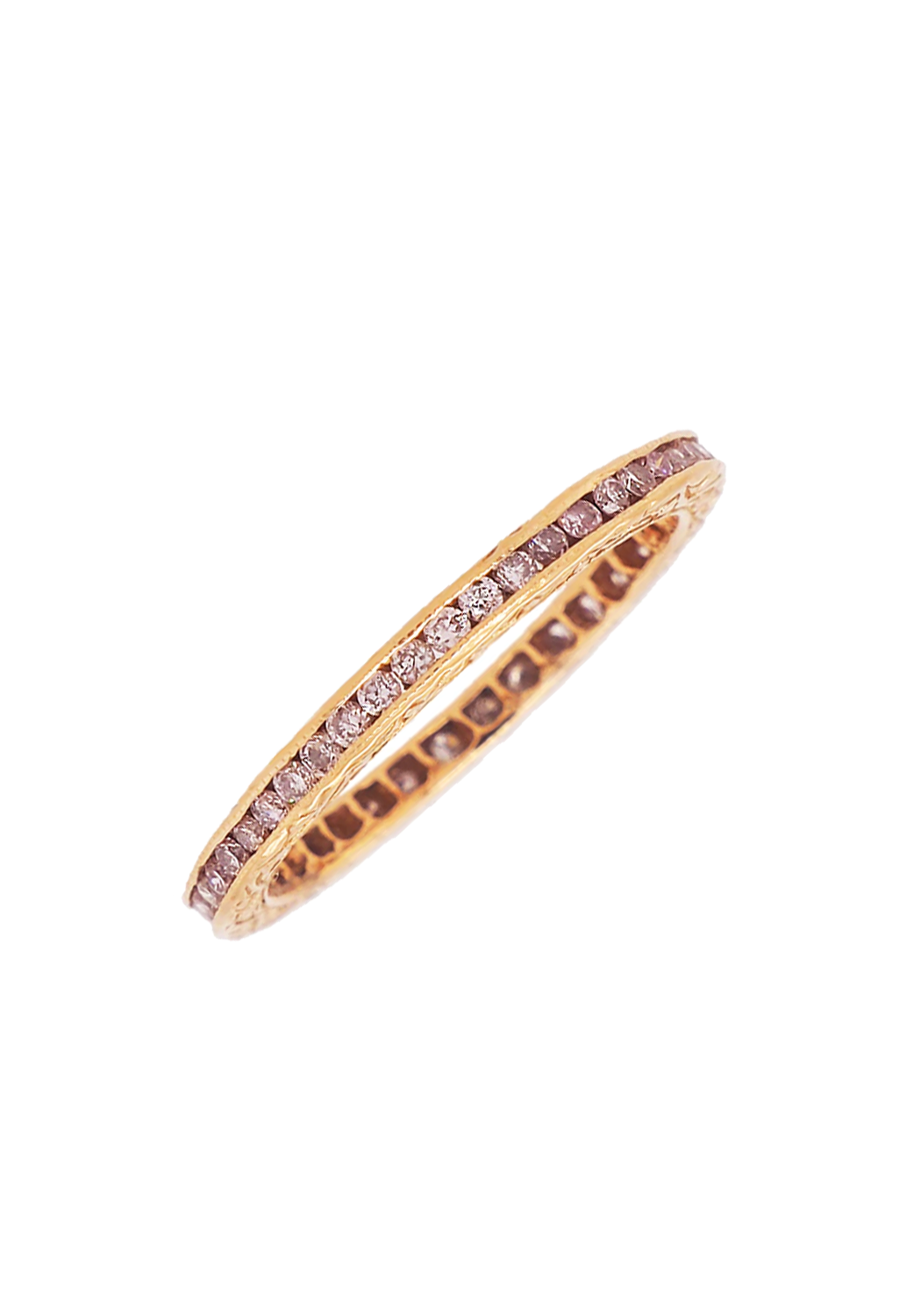 Sethi Couture Channel 18KRG Pink Diamond Eternity Band | Ref. 64M | OsterJewelers.com