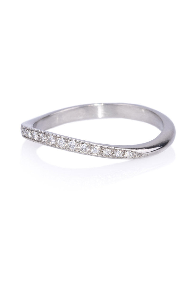 Sebastien Barier .16ctw Diamond Curved Band | Oster Jewelers