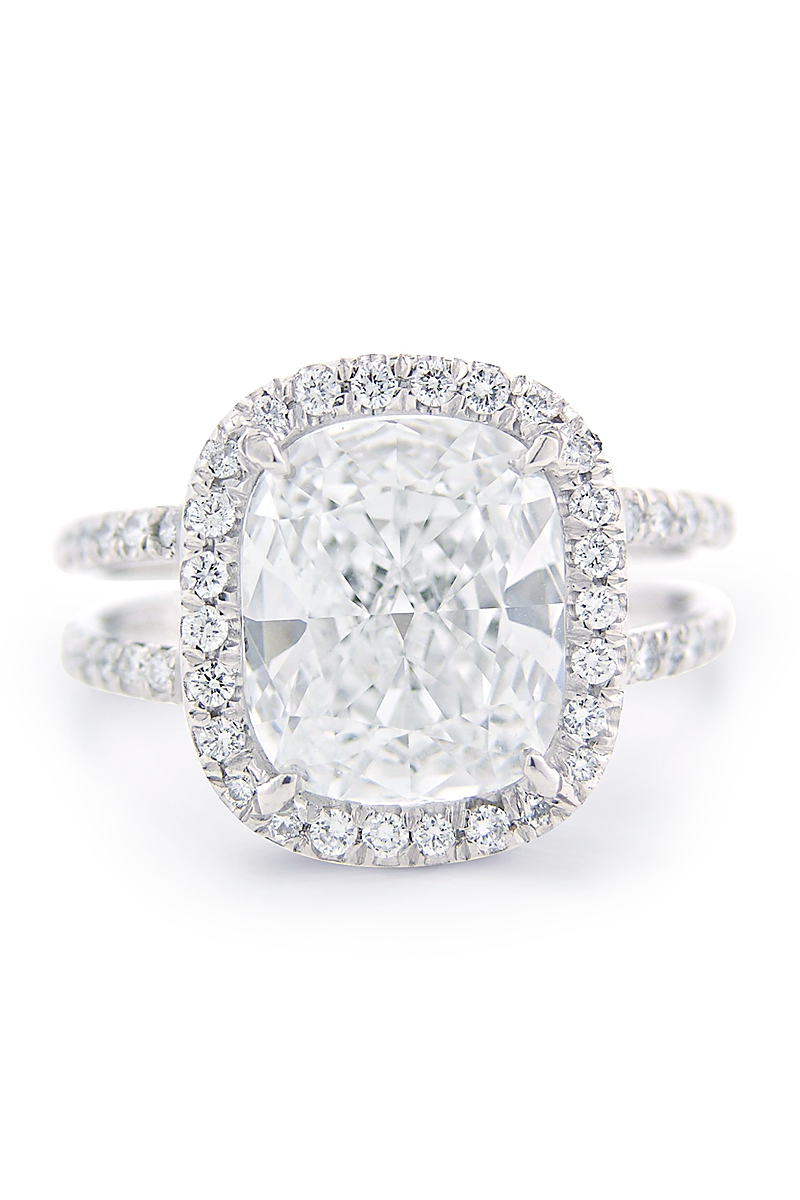 Oster Collection 3.02ctw GIA Cushion Cut Diamond Ring