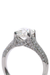 Precision Set Elege Platinum Cushion Cut Diamond Ring | OsterJewelers.com