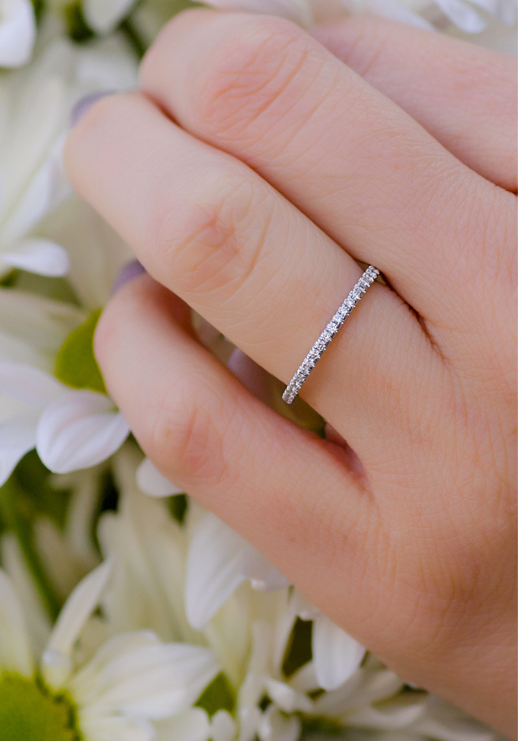 Buy Diamond Eternity Rings, Diamond Eternity Wedding Bands , 14K Gold Thin  Diamond Wedding Ring, Ring for Womens , Minimalist Diamond Ring Online in  India - Etsy