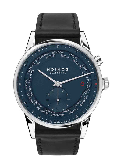 NOMOS Zurich World Time Midnight Blue | Ref. 807 | OsterJewelers.com