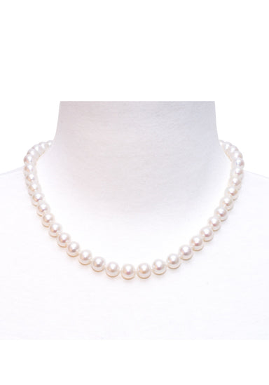 Chinese 18" White Pearl Necklace | OsterJewelers.com